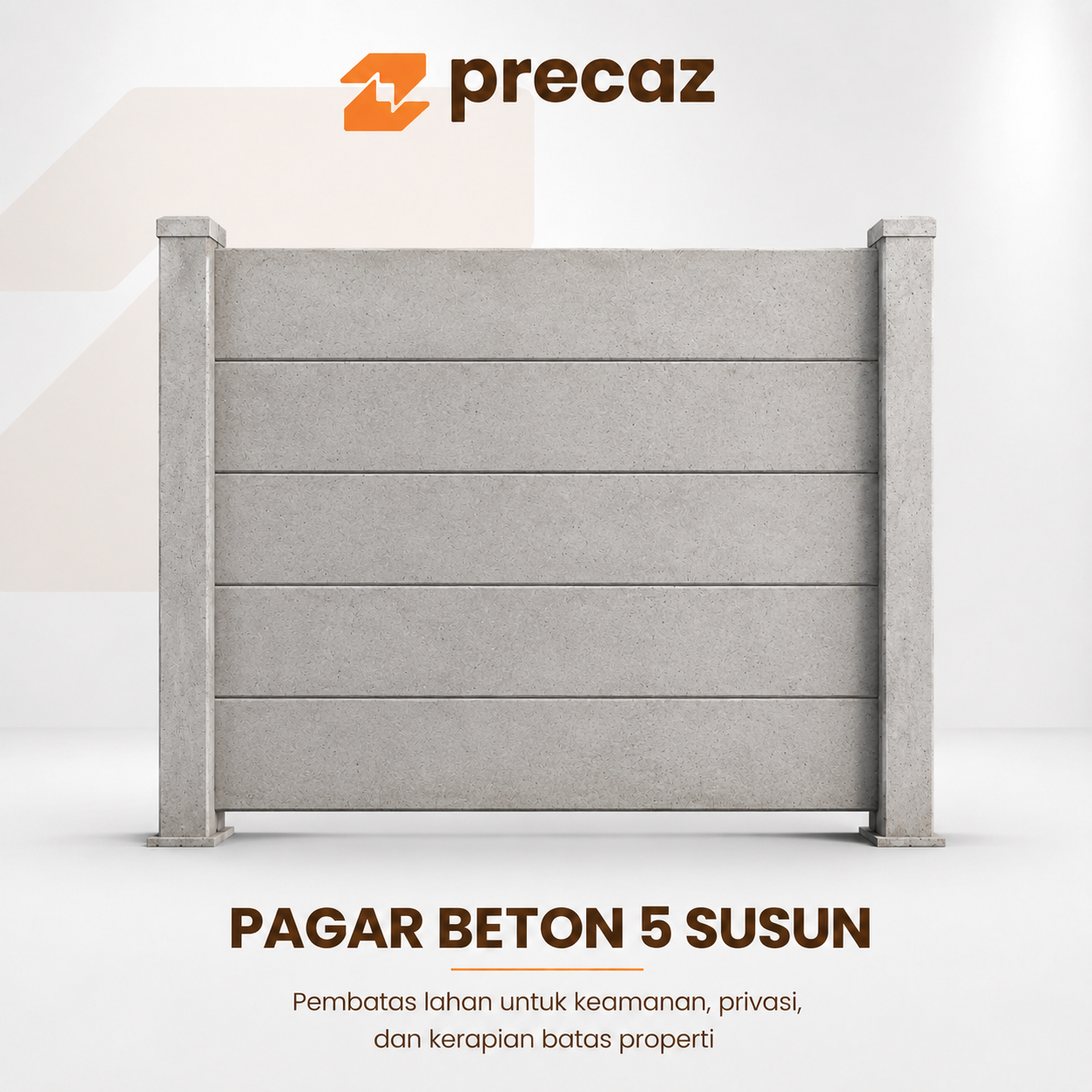 Pagar Beton Terpasang