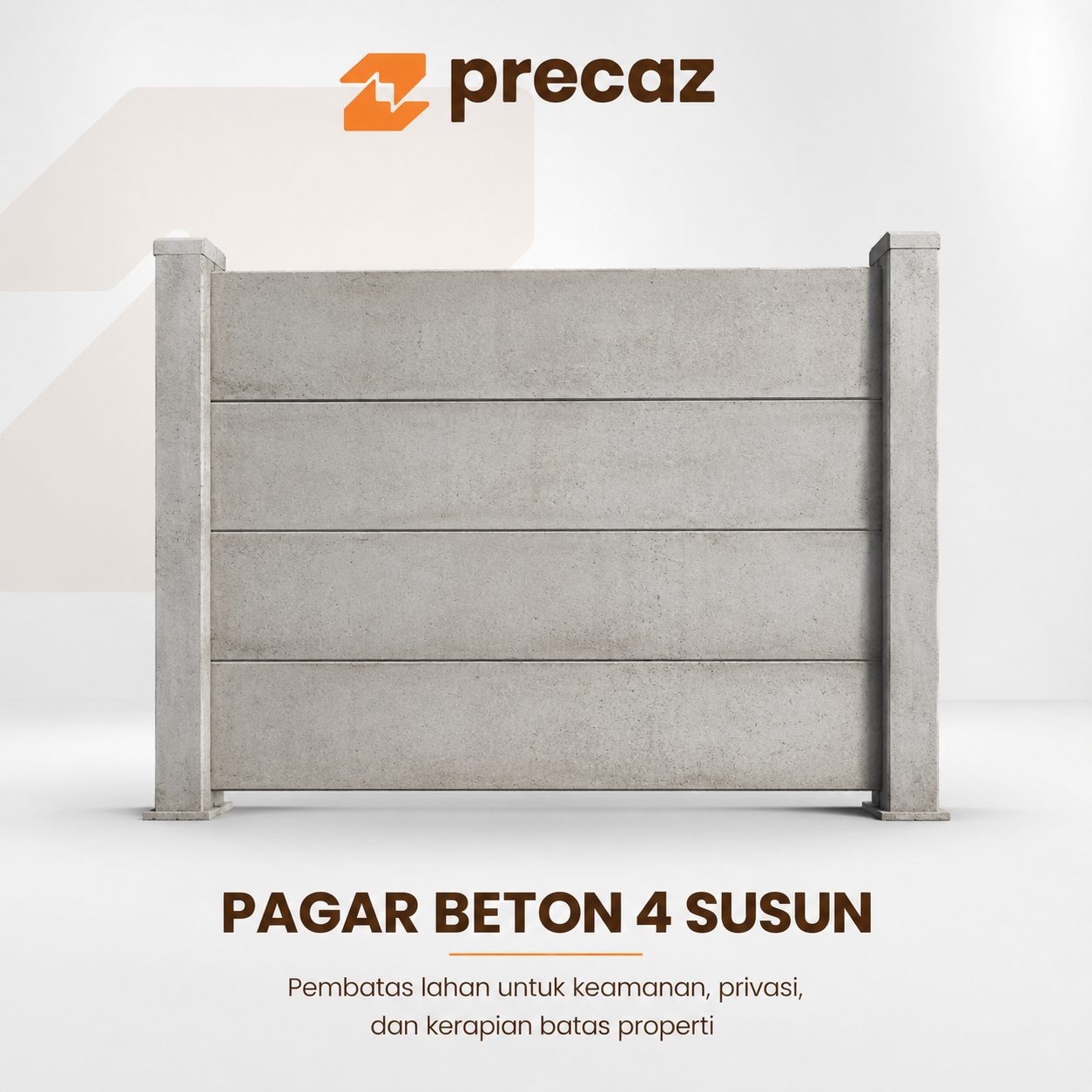 Pagar Beton Terpasang